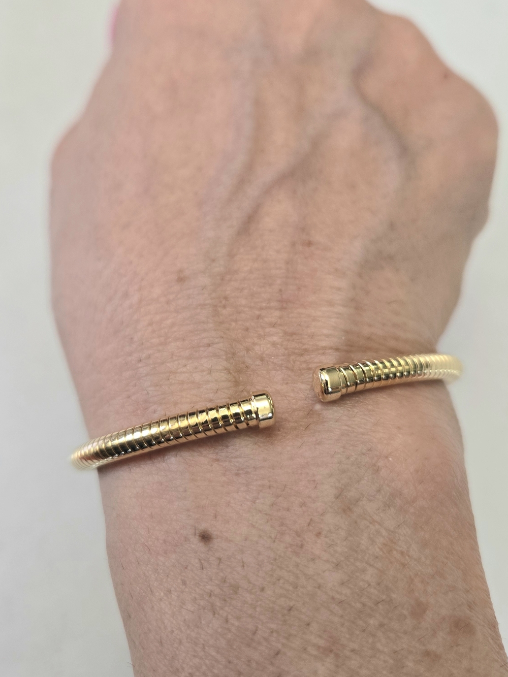 Dyadema 18kt Gold Plated Over Italian Bronze Cuff Bangle